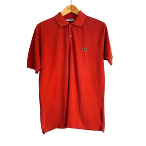 Lacoste Mens XXL Classic Short Sleeve Polo Shirt Burnt Orange Preppy Casual